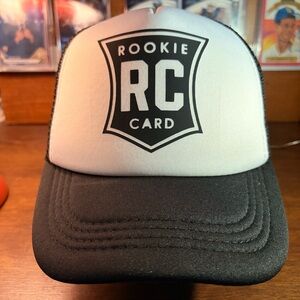 Rookie Card Kids Trucker Hat Black White Mesh Snapback Sports Baseball Cap